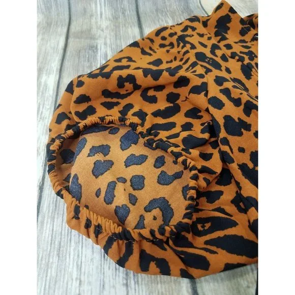 Lane Bryant Illusion Collection Blouse Top Womens Size 18 Brown Animal Print New - Picture 13 of 13